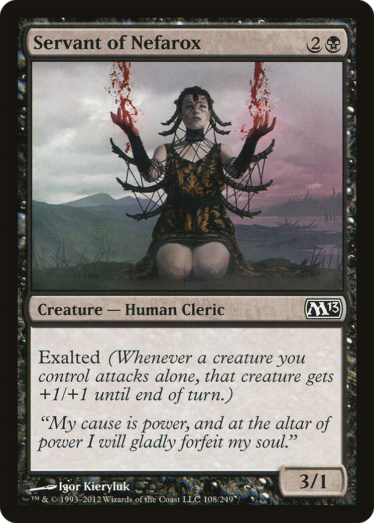 Servant of Nefarox (M13-108) [Magic 2013]