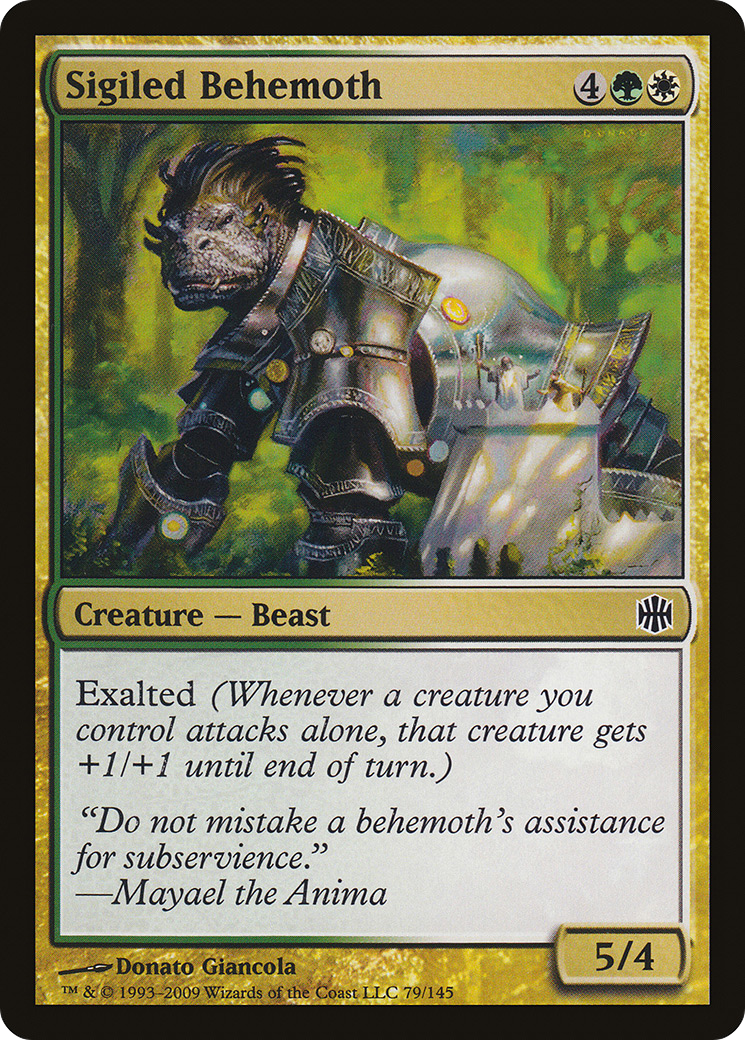 Sigiled Behemoth (ARB-079) [Alara Reborn]