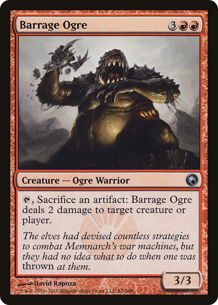 Barrage Ogre (SOM-083) [Scars of Mirrodin] Foil
