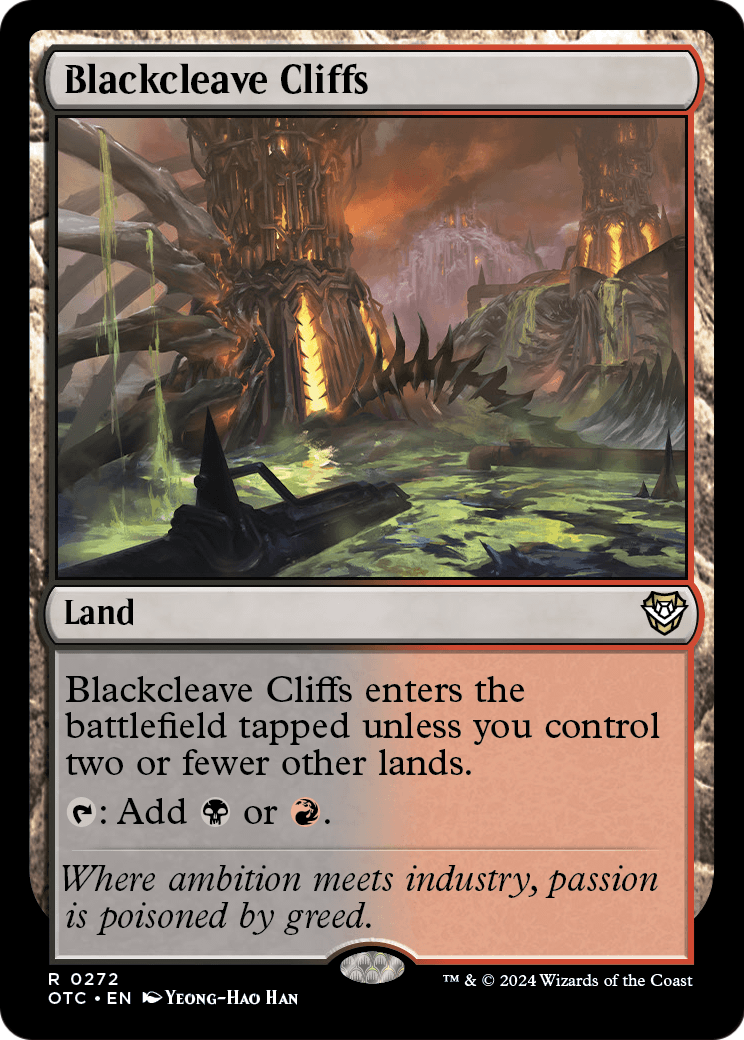 Blackcleave Cliffs (OTC-272) [Outlaws of Thunder Junction Commander]