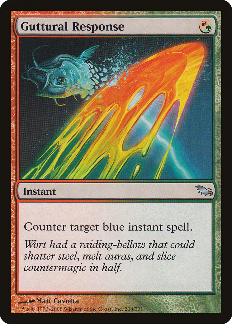Guttural Response (SHM-208) [Shadowmoor] Foil