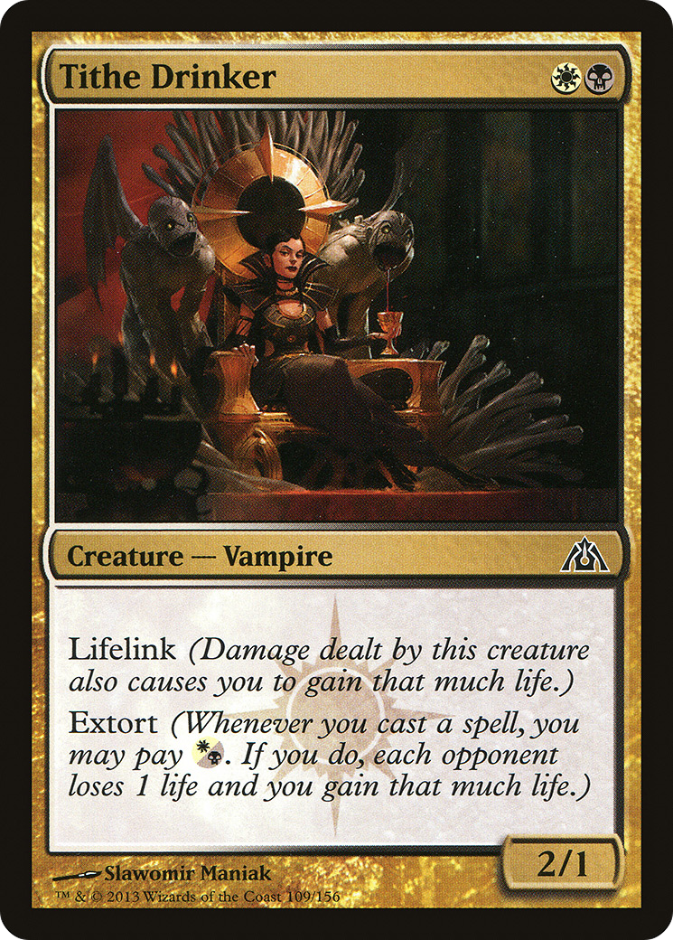 Tithe Drinker (DGM-109) [Dragon's Maze] Foil