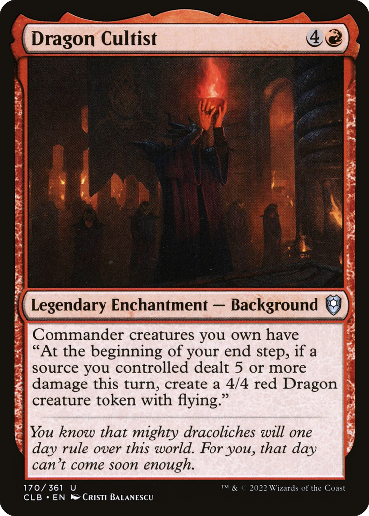 Dragon Cultist (CLB-170) [Commander Legends: Battle for Baldur's Gate] Foil