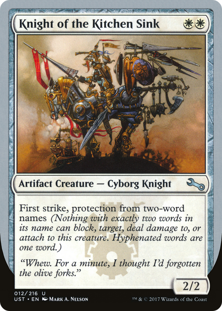 Knight of the Kitchen Sink (E) (UST-12E) [Unstable]