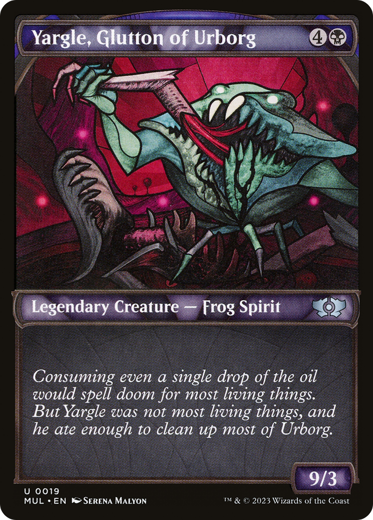 Yargle, Glutton of Urborg (MUL-019) (Showcase) [Multiverse Legends] Foil