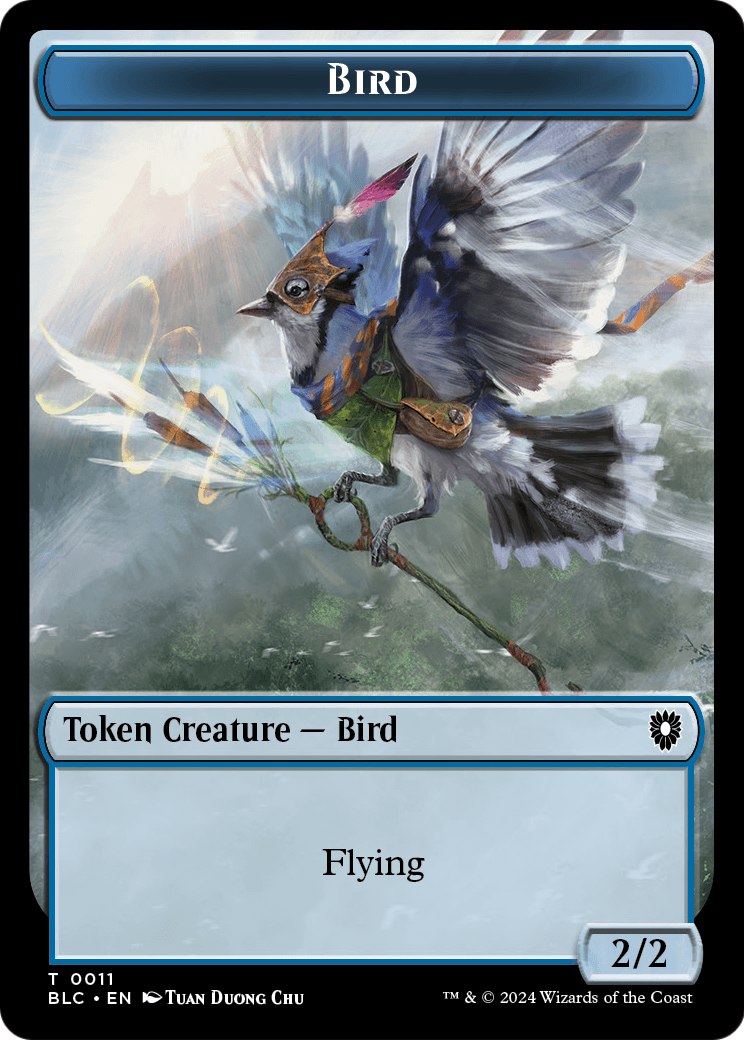 Bird (TBLC-011) [Bloomburrow Commander Tokens]