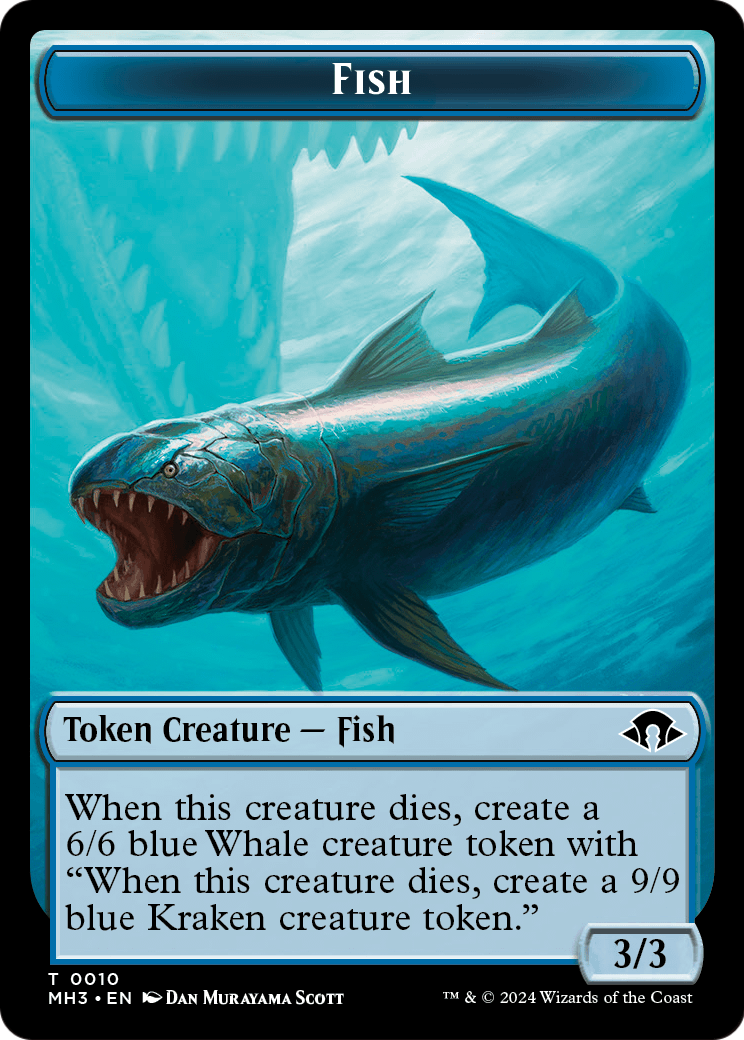 Fish (TMH3-010) [Modern Horizons 3 Tokens] Foil