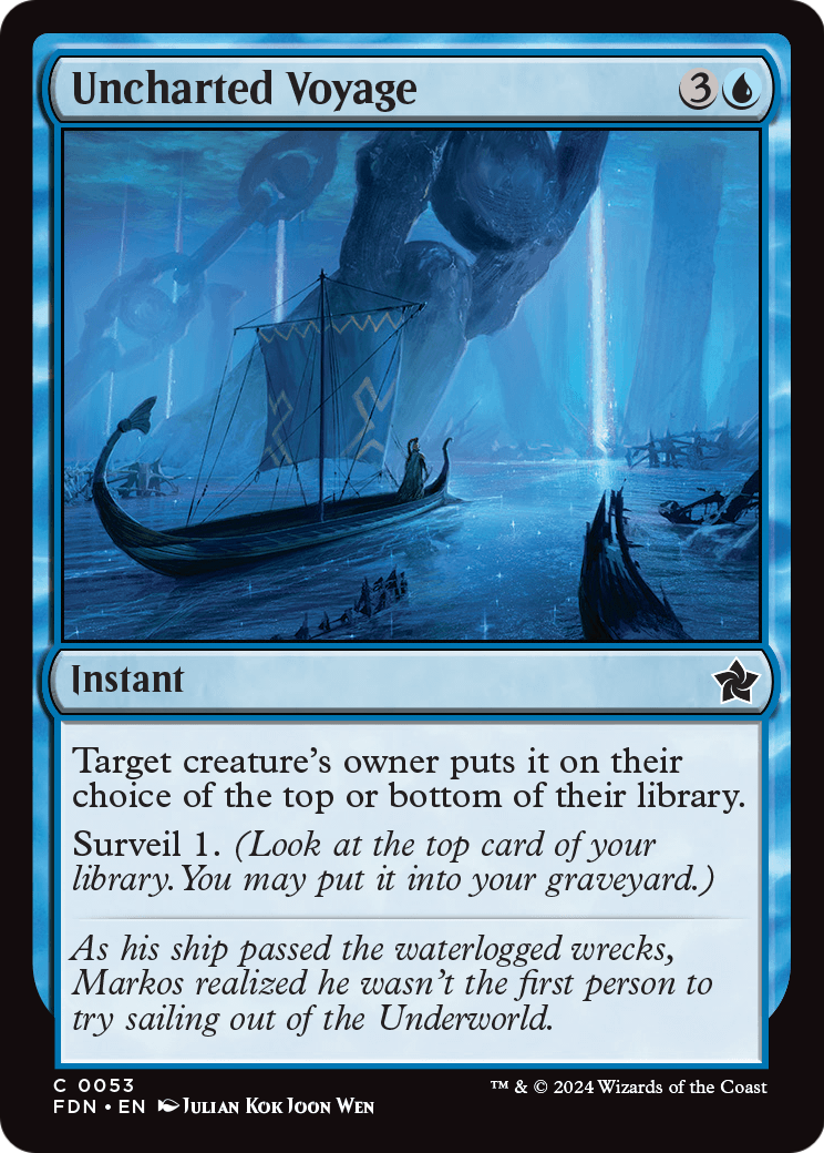 Uncharted Voyage (FDN-053) [Foundations] Foil