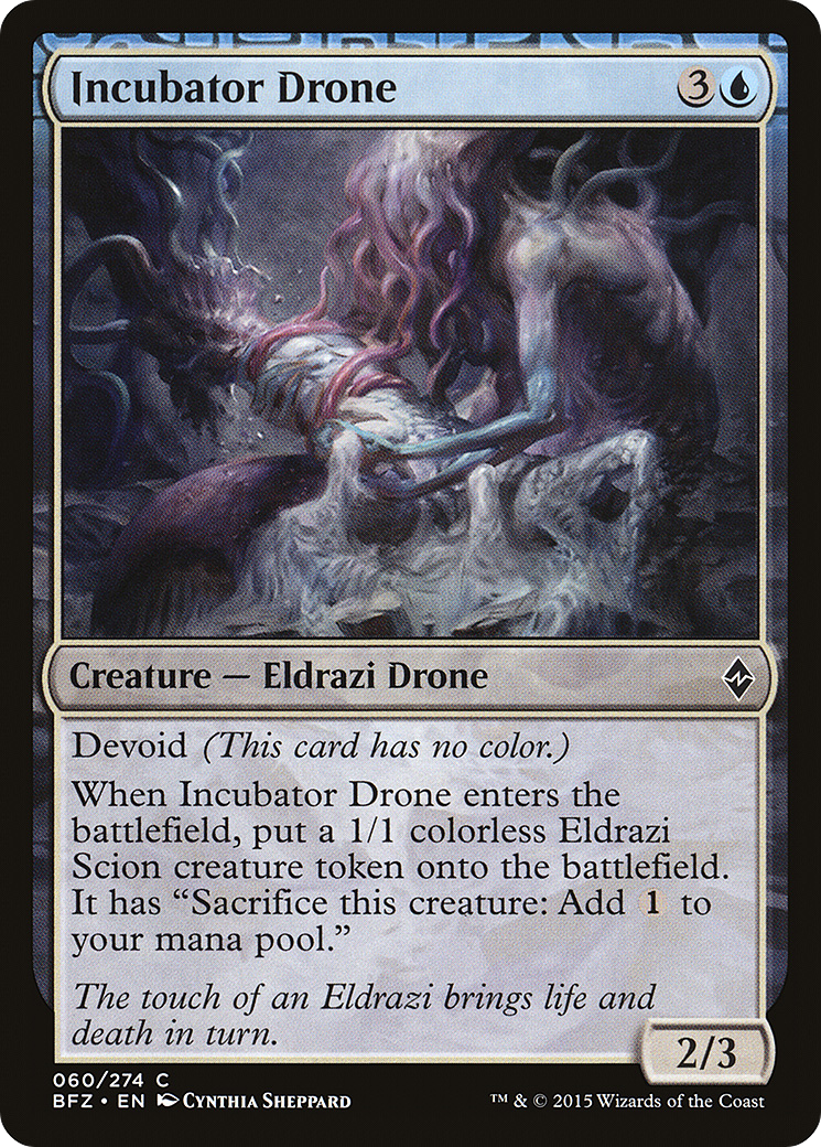 Incubator Drone (BFZ-060) [Battle for Zendikar] Foil
