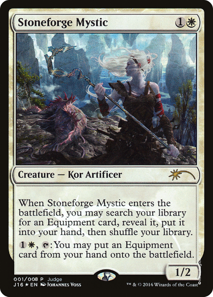 Stoneforge Mystic (JDG-001) [Judge Gift Cards 2016] Foil