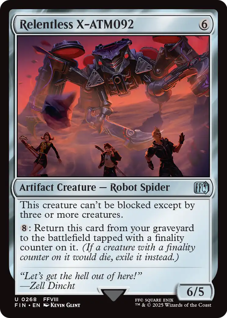 Relentless X-ATM092 (FIN-268) [FINAL FANTASY] Foil