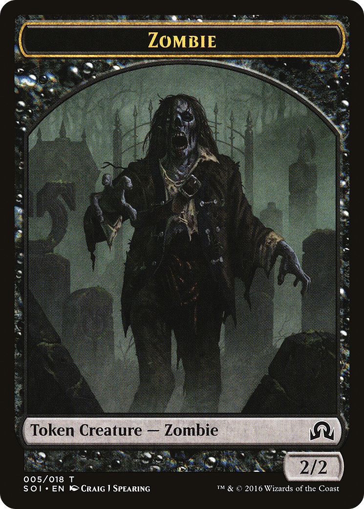 Zombie Token (SOI-005) [Shadows over Innistrad Tokens]