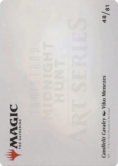 Candlelit Cavalry // Candlelit Cavalry (AMID-048) (Borderless) [Midnight Hunt Art Series] Foil