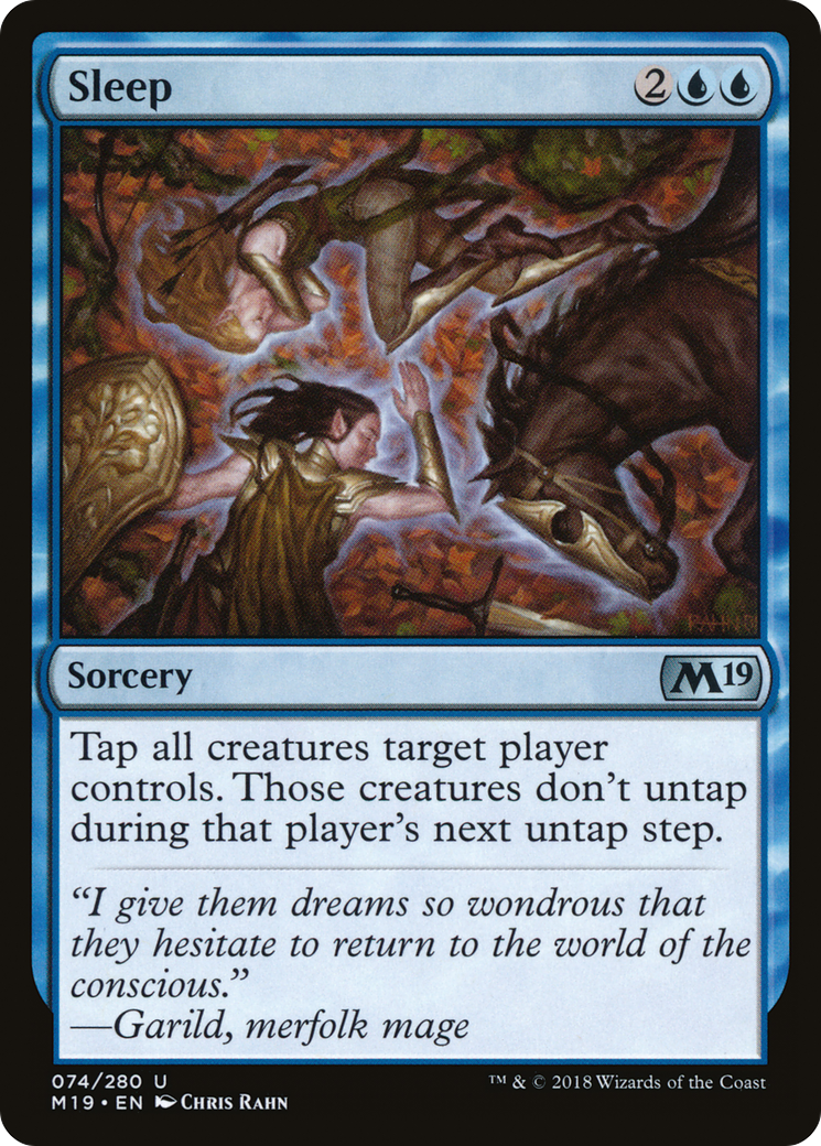 Sleep (M19-074) [Core Set 2019] Foil