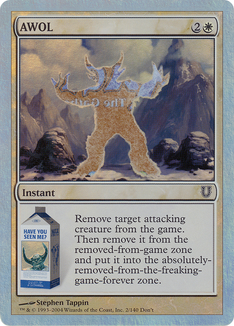 AWOL (Alternate Foil) (UNH-002) [Unhinged] Foil