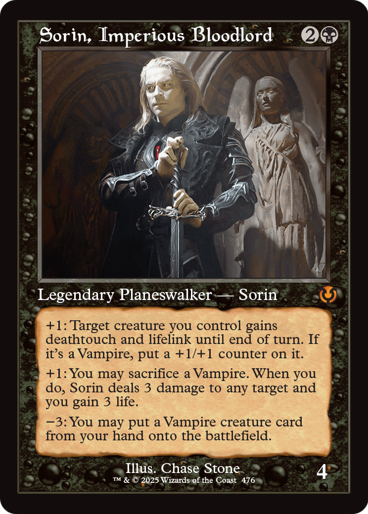 Sorin, Imperious Bloodlord (Retro Frame) (INR-476) [Innistrad Remastered] Foil