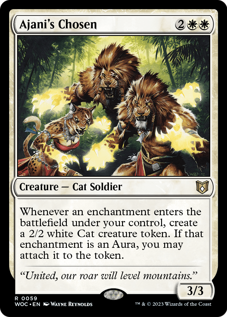 Ajani's Chosen (WOC-059) [Wilds of Eldraine Commander]