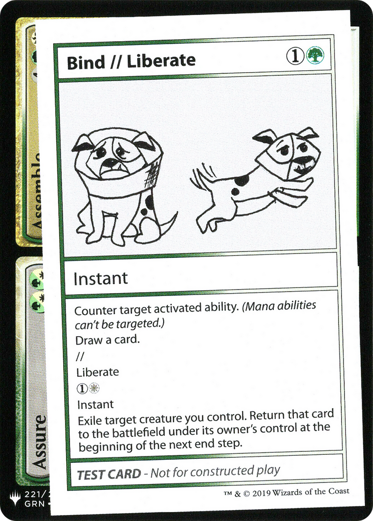 Bind // Liberate [Mystery Booster Playtest Cards 2019]