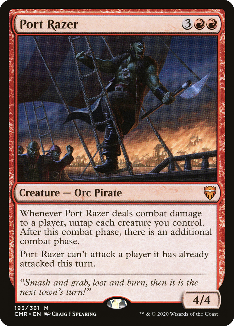 Port Razer (CMR-193) [Commander Legends] Foil