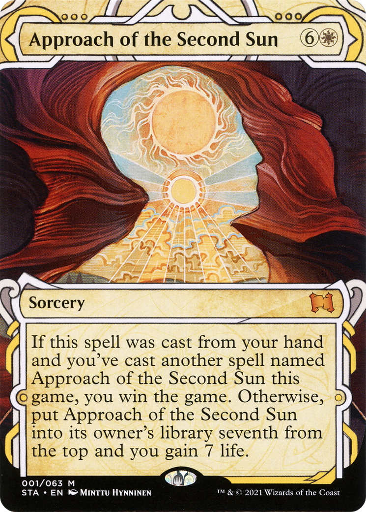 Approach of the Second Sun (STA-001) (Showcase) (Borderless) [Strixhaven Mystical Archive] Foil