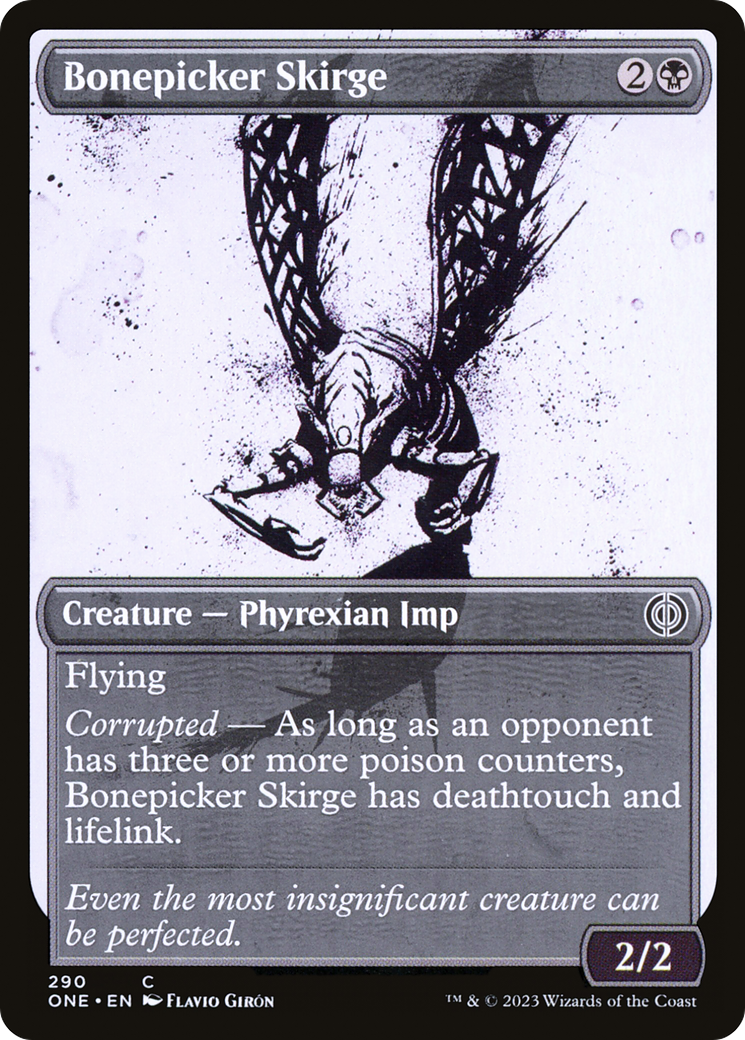Bonepicker Skirge (Showcase) (ONE-290) [Phyrexia: All Will Be One]