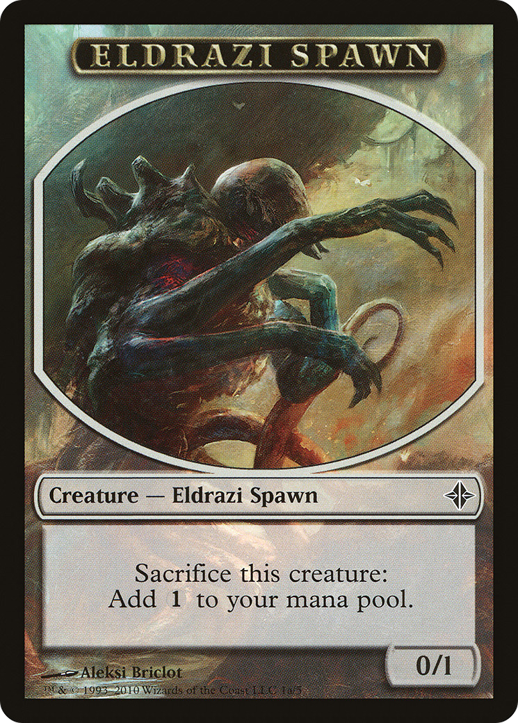 Eldrazi Spawn Token (ROE-01A) [Rise of the Eldrazi Tokens]