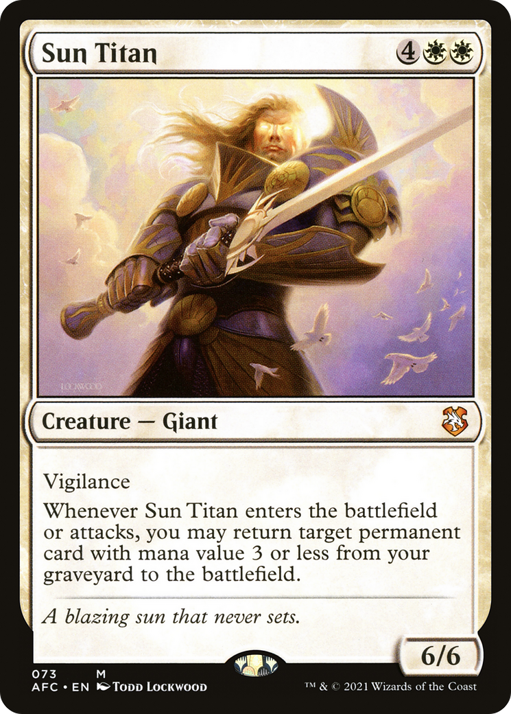 Sun Titan (AFC-073) [Forgotten Realms Commander]