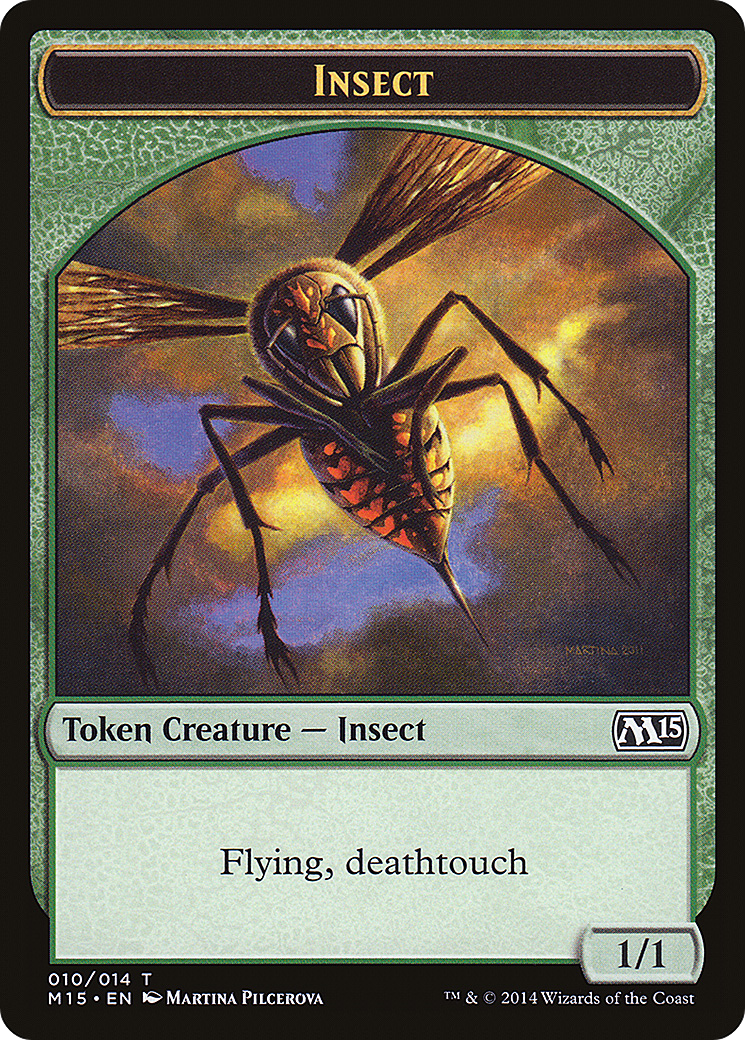 Insect Token (Deathtouch) (M15-010) [Magic 2015 Tokens]