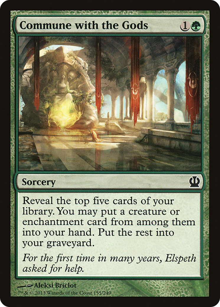 Commune with the Gods (THS-155) [Theros] Foil