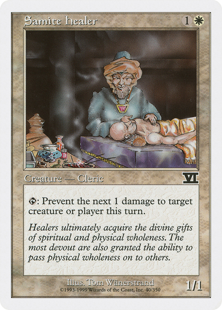 Samite Healer (6ED-040) [Classic Sixth Edition]