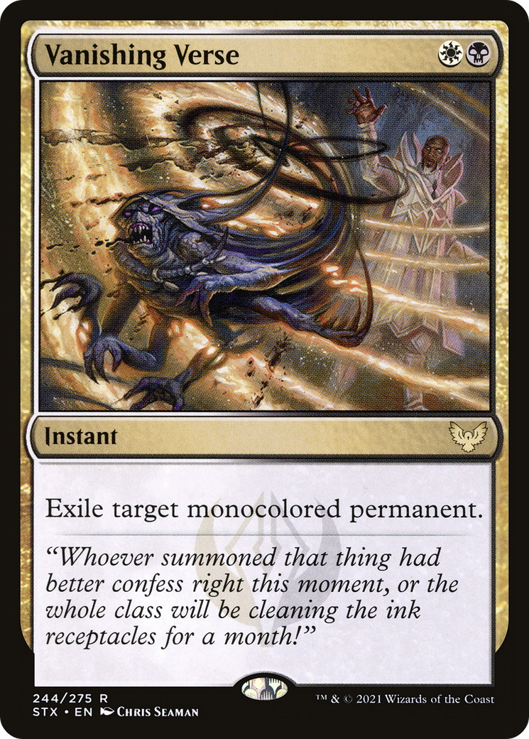 Vanishing Verse (STX-244) [Strixhaven: School of Mages] Foil