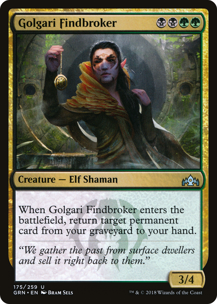 Golgari Findbroker (GRN-175) [Guilds of Ravnica]