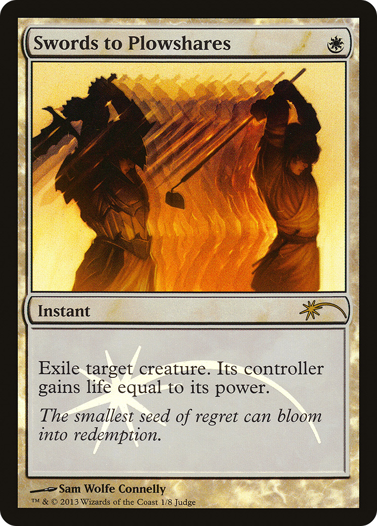 Swords to Plowshares (JDG-001) [Judge Gift Cards 2013] Foil