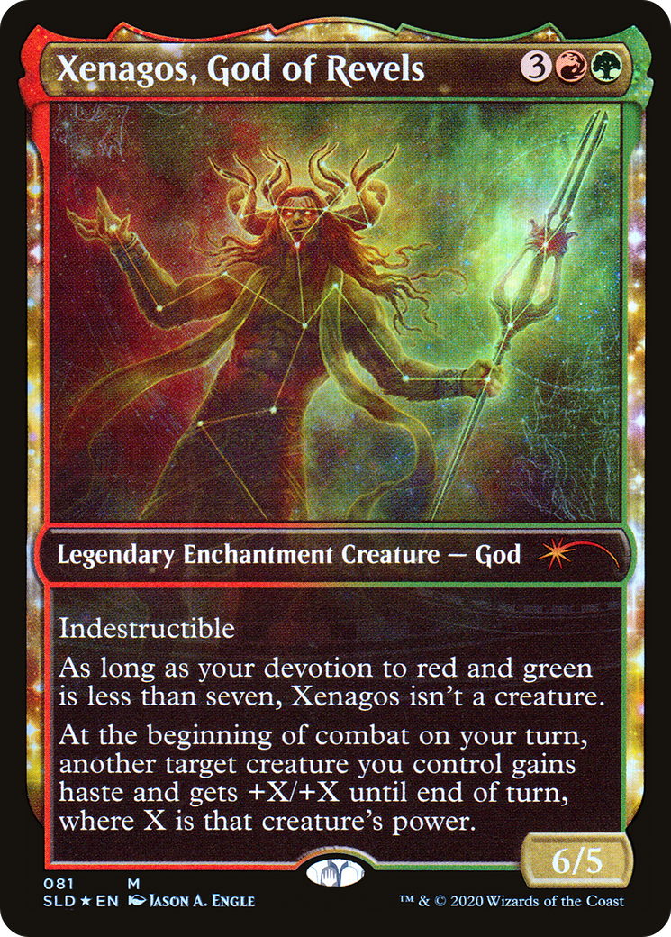 Xenagos, God of Revels (SLD-081) (Showcase) [Secret Lair Drop] Foil