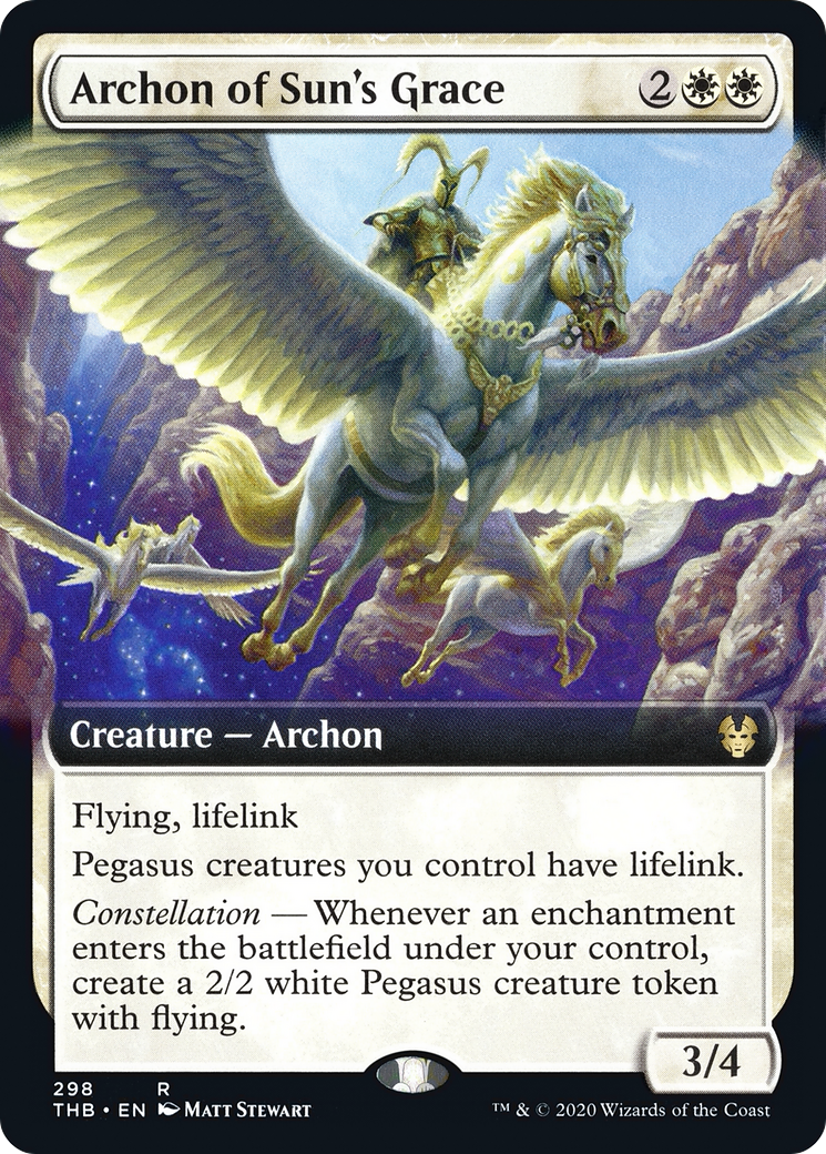 Archon of Sun's Grace (Extended Art) (THB-298) [Theros Beyond Death] Foil