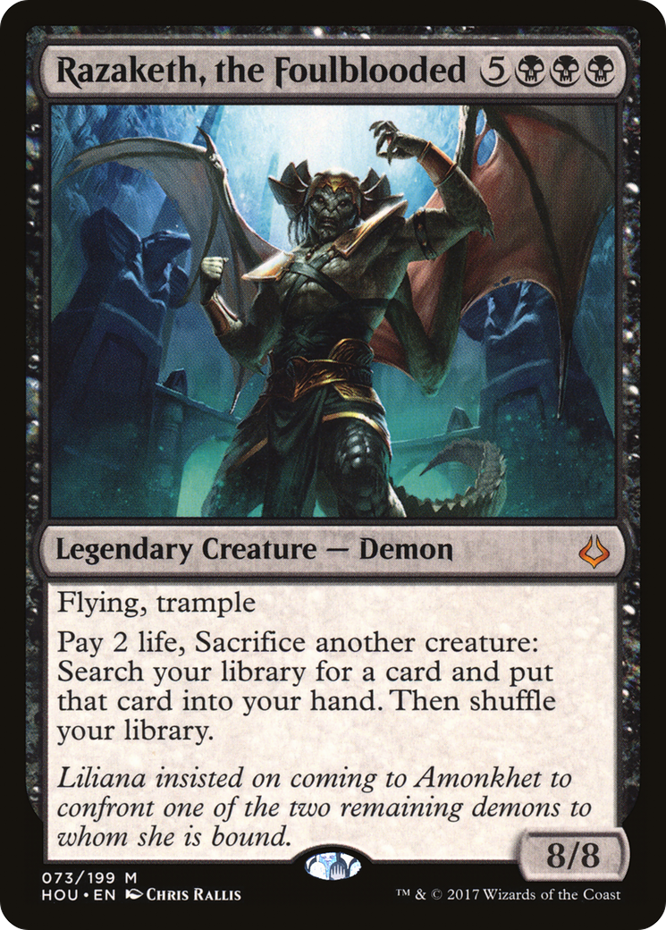 Razaketh, the Foulblooded (HOU-073) [Hour of Devastation] Foil