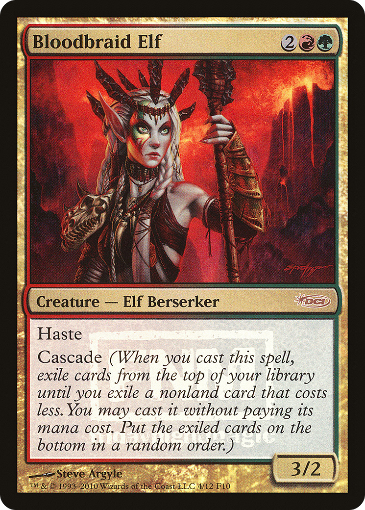 Bloodbraid Elf (FNM-004) [Friday Night Magic 2010] Foil