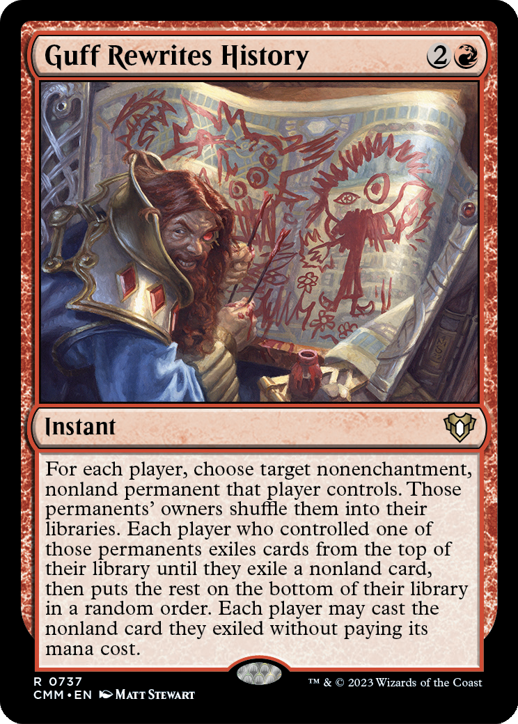 Guff Rewrites History (CMM-737) [Commander Masters]