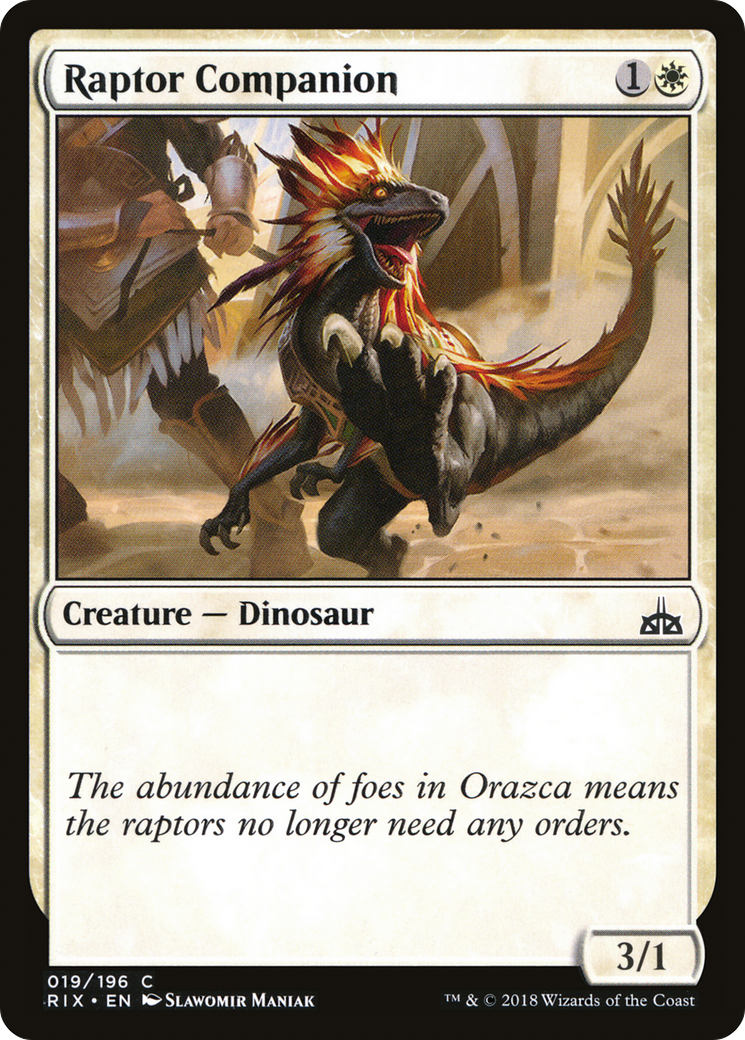 Raptor Companion (RIX-019) [Rivals of Ixalan]