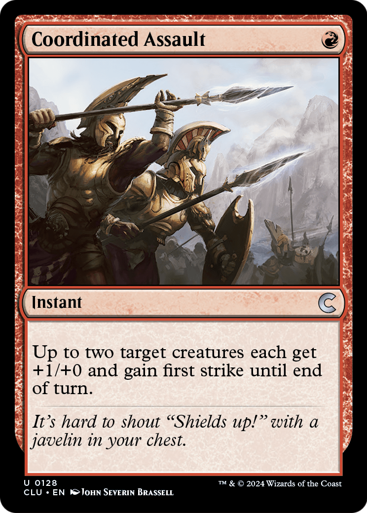 Coordinated Assault (CLU-128) [Ravnica: Clue Edition]