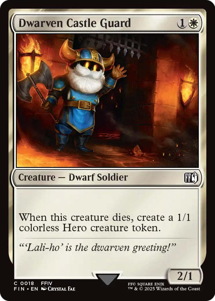 Dwarven Castle Guard (FIN-018) [FINAL FANTASY]