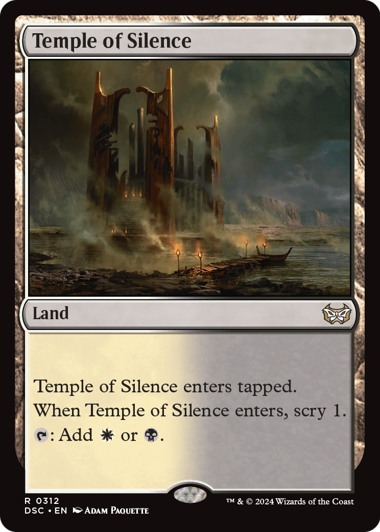 Temple of Silence (DSC-312) [Duskmourn: House of Horror Commander]