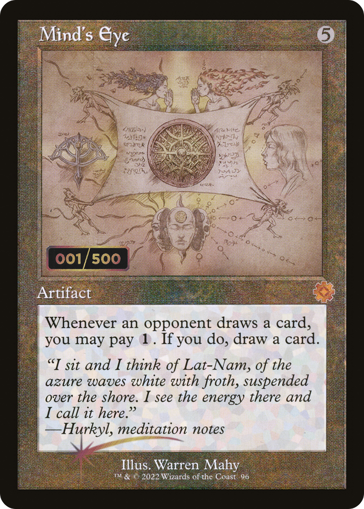 Mind's Eye (Schematic) (Serial Numbered) (BRR-096) [The Brothers' War Retro Artifacts] Foil