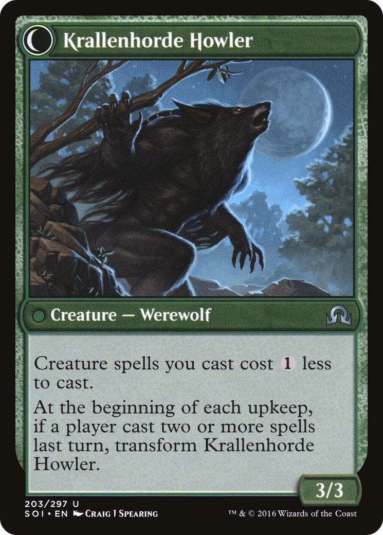Duskwatch Recruiter // Krallenhorde Howler (SOI-203) [Shadows over Innistrad]