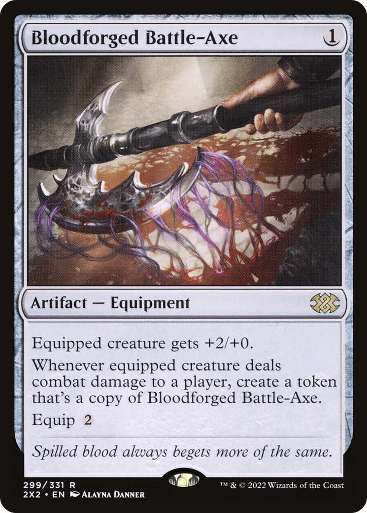 Bloodforged Battle-Axe (2X2-299) [Double Masters 2022] Foil