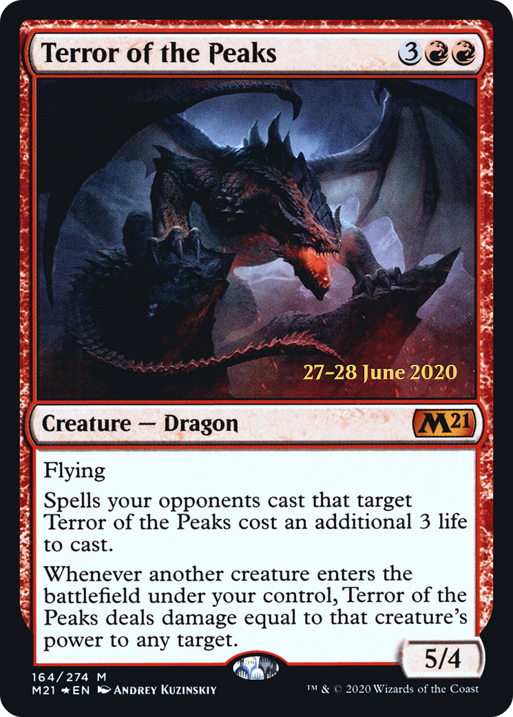 Terror of the Peaks (M21) (PRE-164S) [Core Set 2021 Promos] Foil