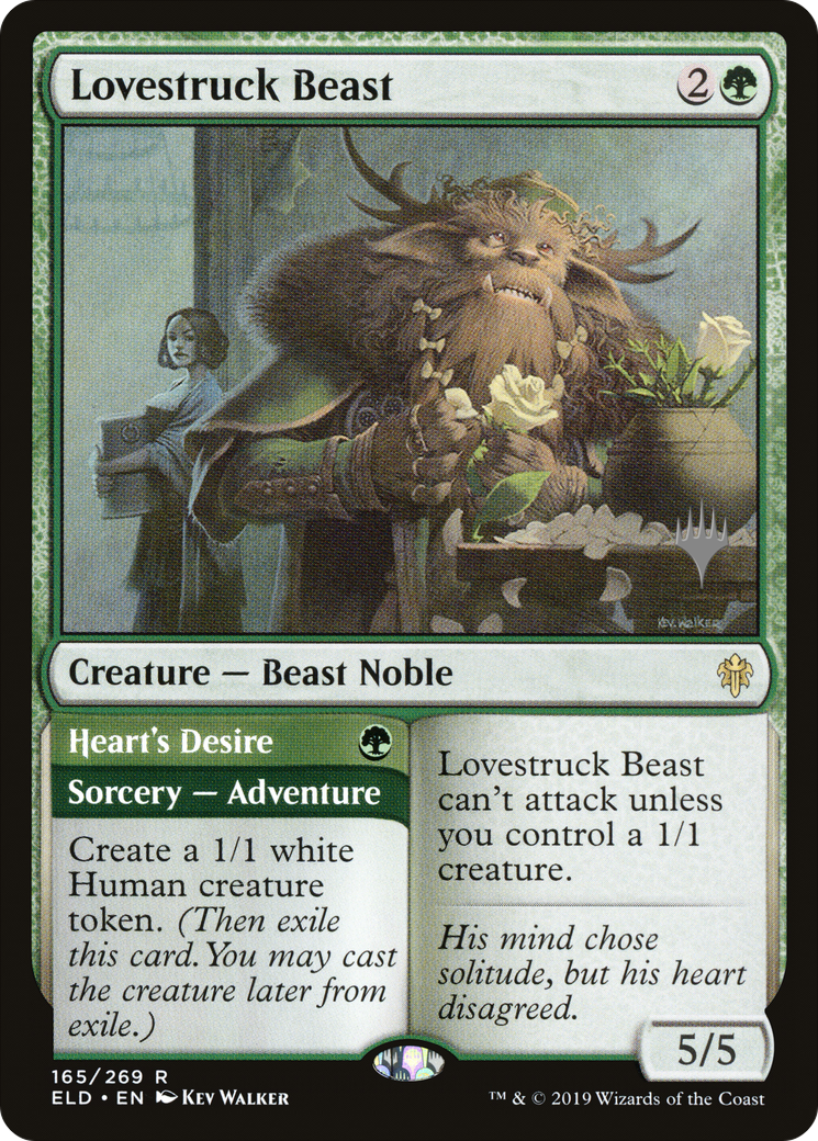 Lovestruck Beast (PPELD-165) [Promo Pack: Throne of Eldraine Promos] Foil