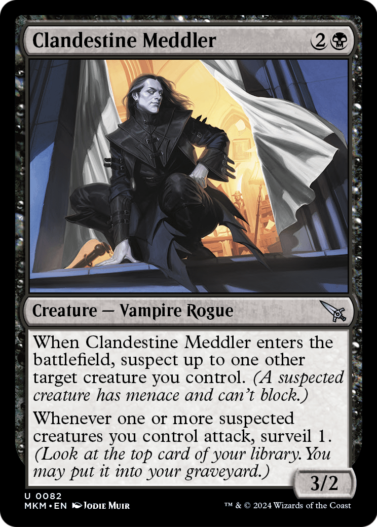 Clandestine Meddler (b) (MKM-082) [Murders at Karlov Manor] Foil