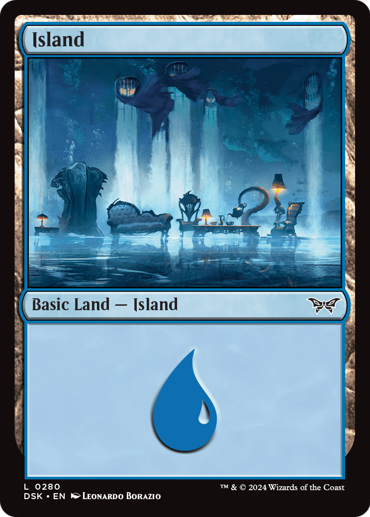 Island (DSK-280) [Duskmourn: House of Horror] Foil