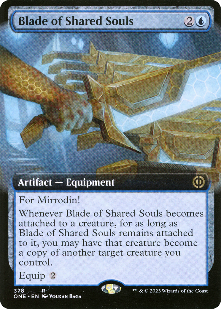 Blade of Shared Souls (Extended Art) (ONE-378) [Phyrexia: All Will Be One] Foil
